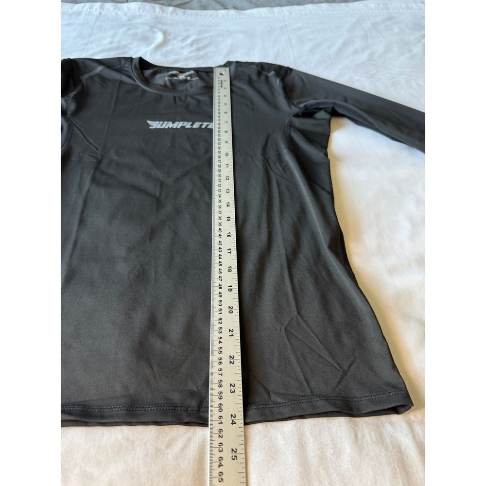 Jumplete Mens Black Performance Long Sleeve Shirt Size S Athletic Compression - Picture 8 of 10